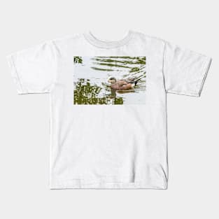 American Wigeon Changing Plumage Kids T-Shirt